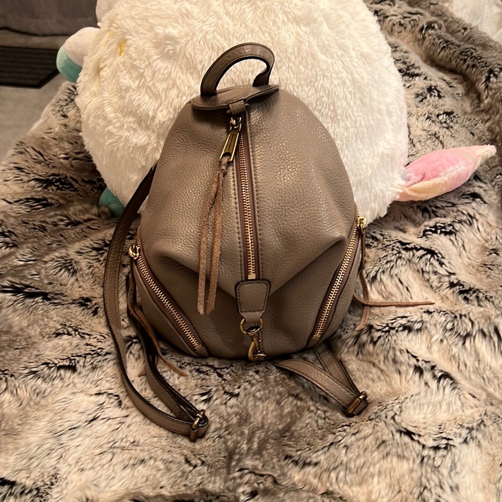 Rebecca Minkoff Mini Julian Gray Leather